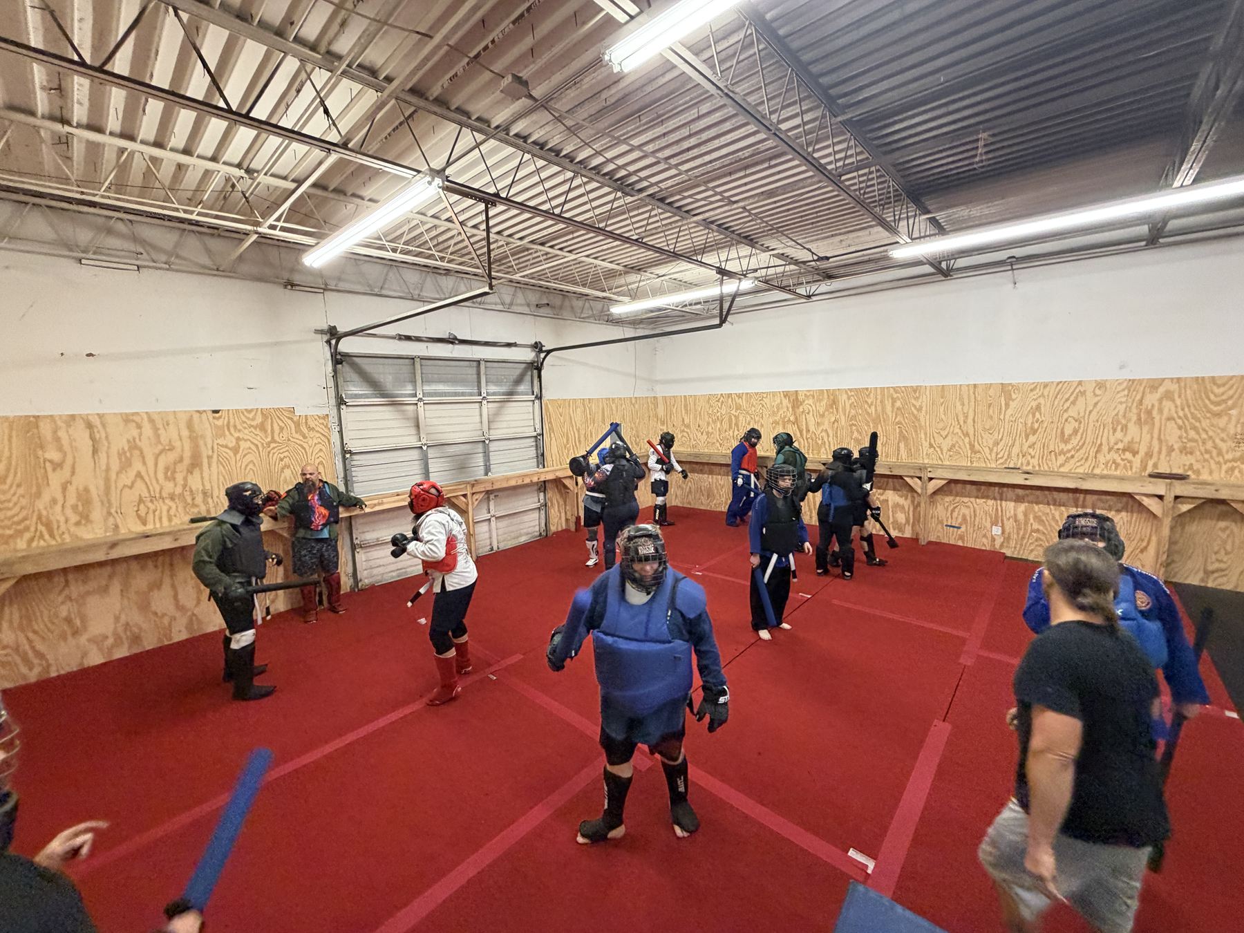 A full practice night on the red mat at the home gym